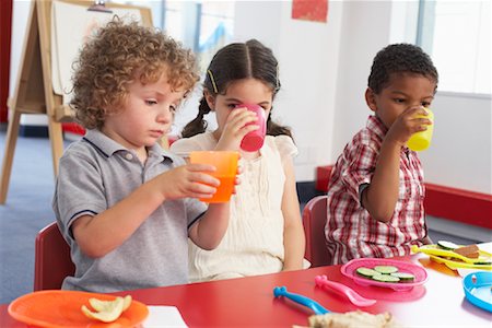 Kids Drinking Juice